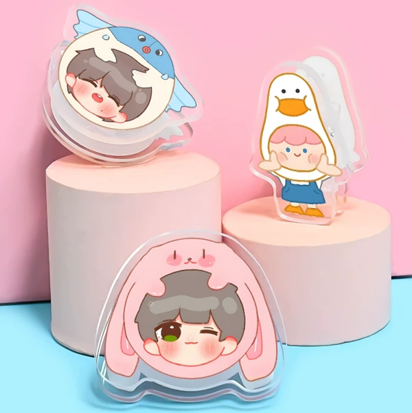 Custom Acrylic Pp Clip Personalized Round Anime Ideas Clear Pp Clip