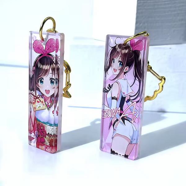 Custom 8mm Thick Acrylic Keychain Best Transparent Side Acrylic Charms